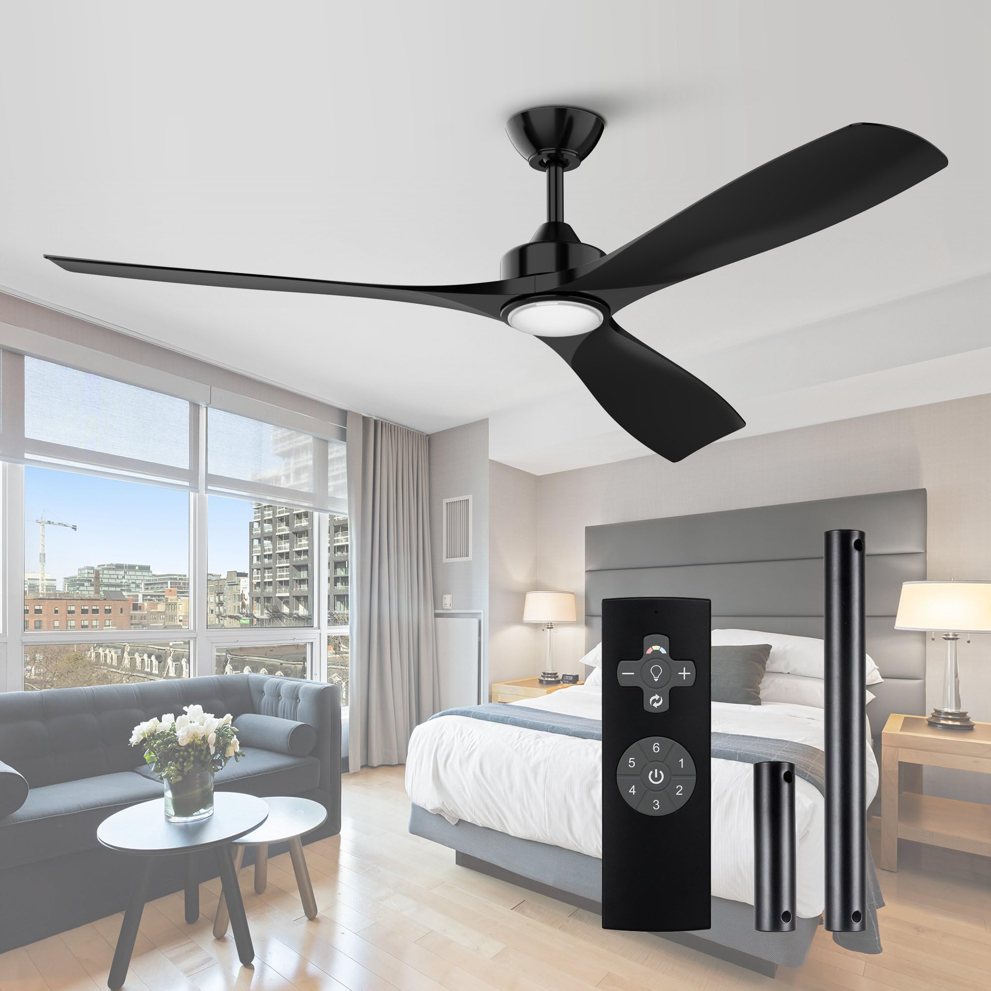 60 Black Indoor Ceiling Fans – Stylish Cooling for Modern Homes