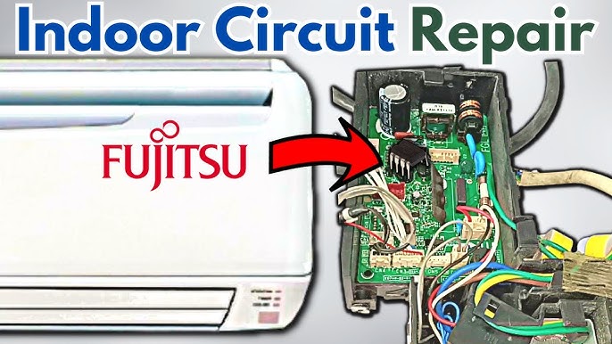 Fujitsu ASU24RLB Indoor Motor and Circuit Board Maintenance Guide