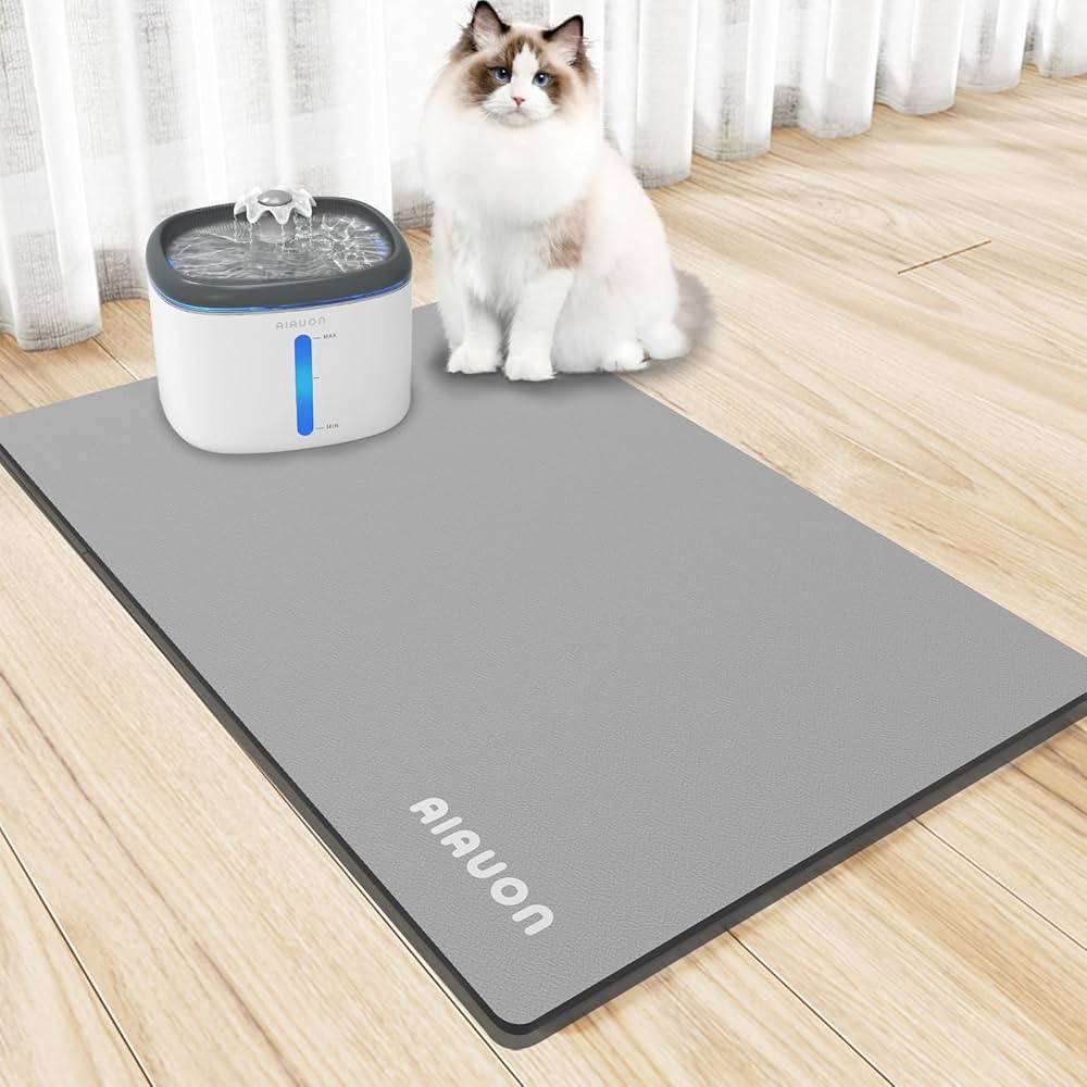 Durable Indoor Fountain Waterproof Mat - Ideal for Pet Fountains and Home Decor