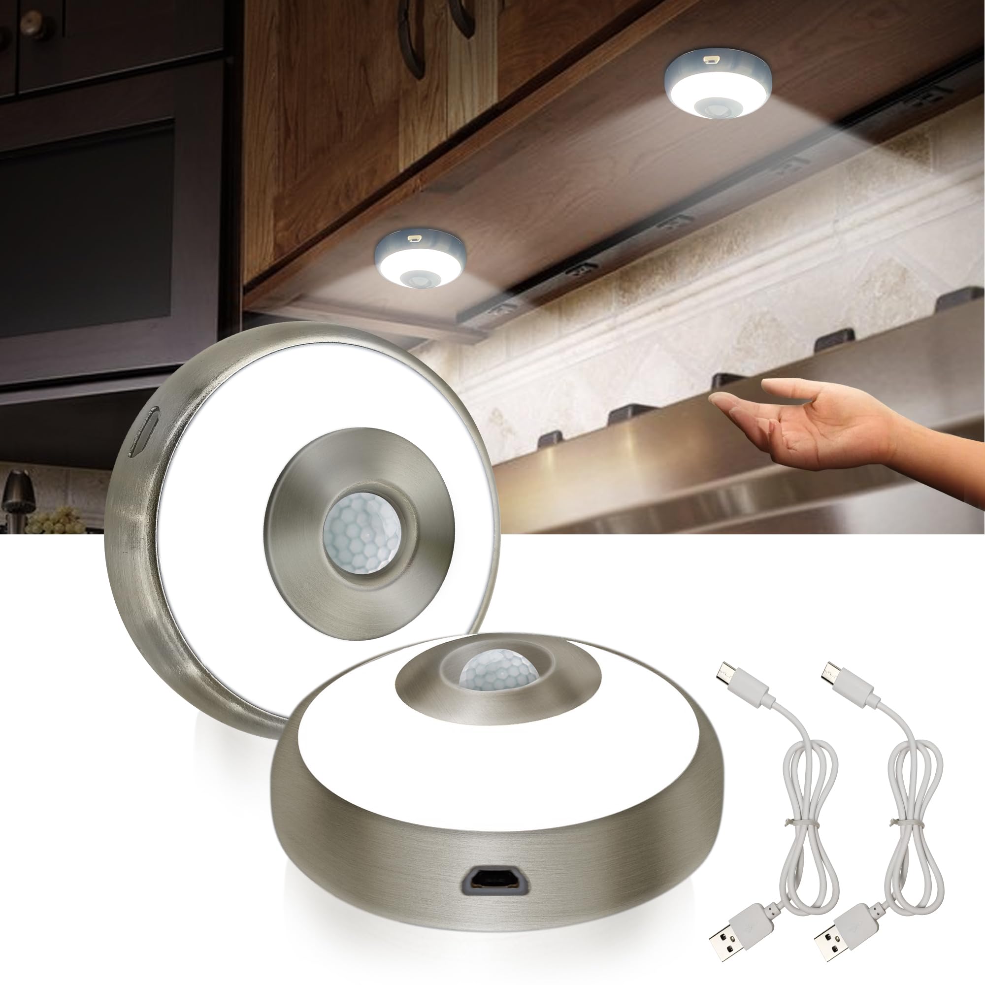 Steel Puck Light Indoor: Modern LED Lighting for Home Décor
