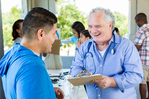Affordable Senior Health Fair Indoors Stock Photo Options