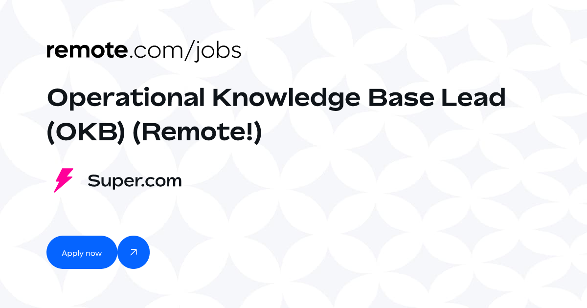 Unlock Your Potential: Apply for Knowledge Base Manager Jobs Remote