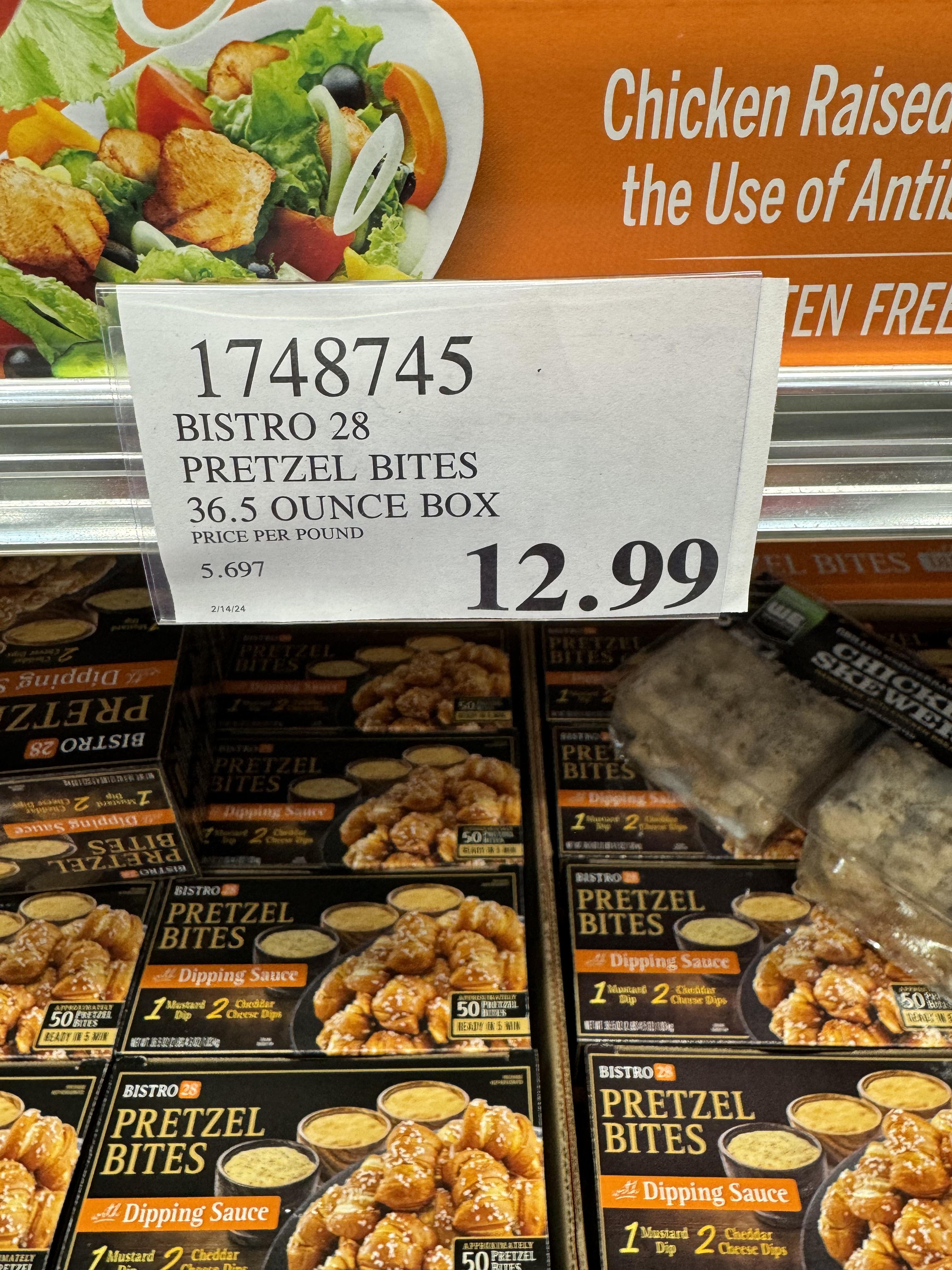 Costco Food Court Pretzels vs. Auntie Annes:Price.